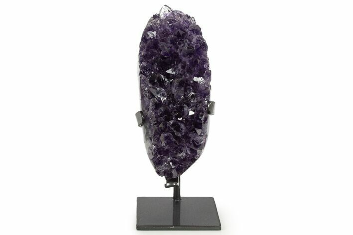 Brilliant Amethyst Geode With Metal Stand - Uruguay #342507